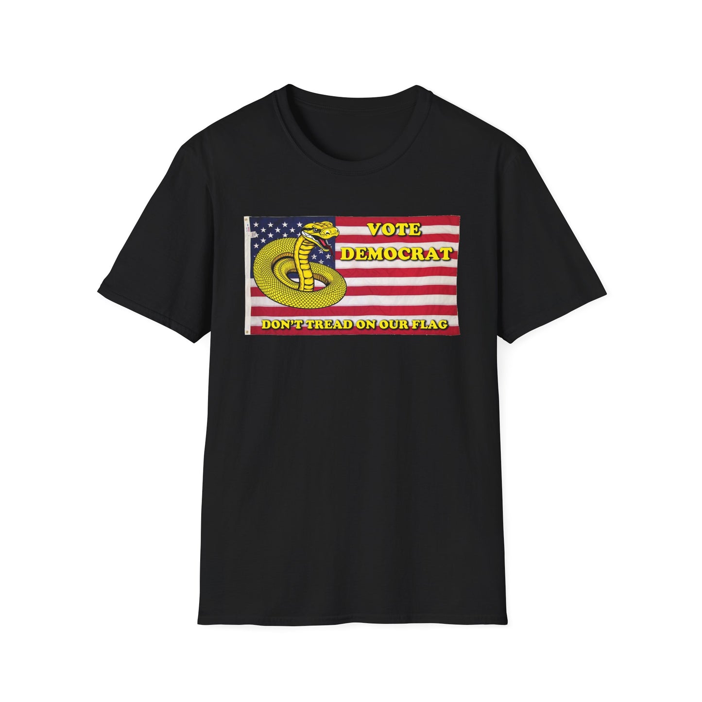 Vote Democrat Don'tTreadonOurFlag Unisex Softstyle T-Shirt