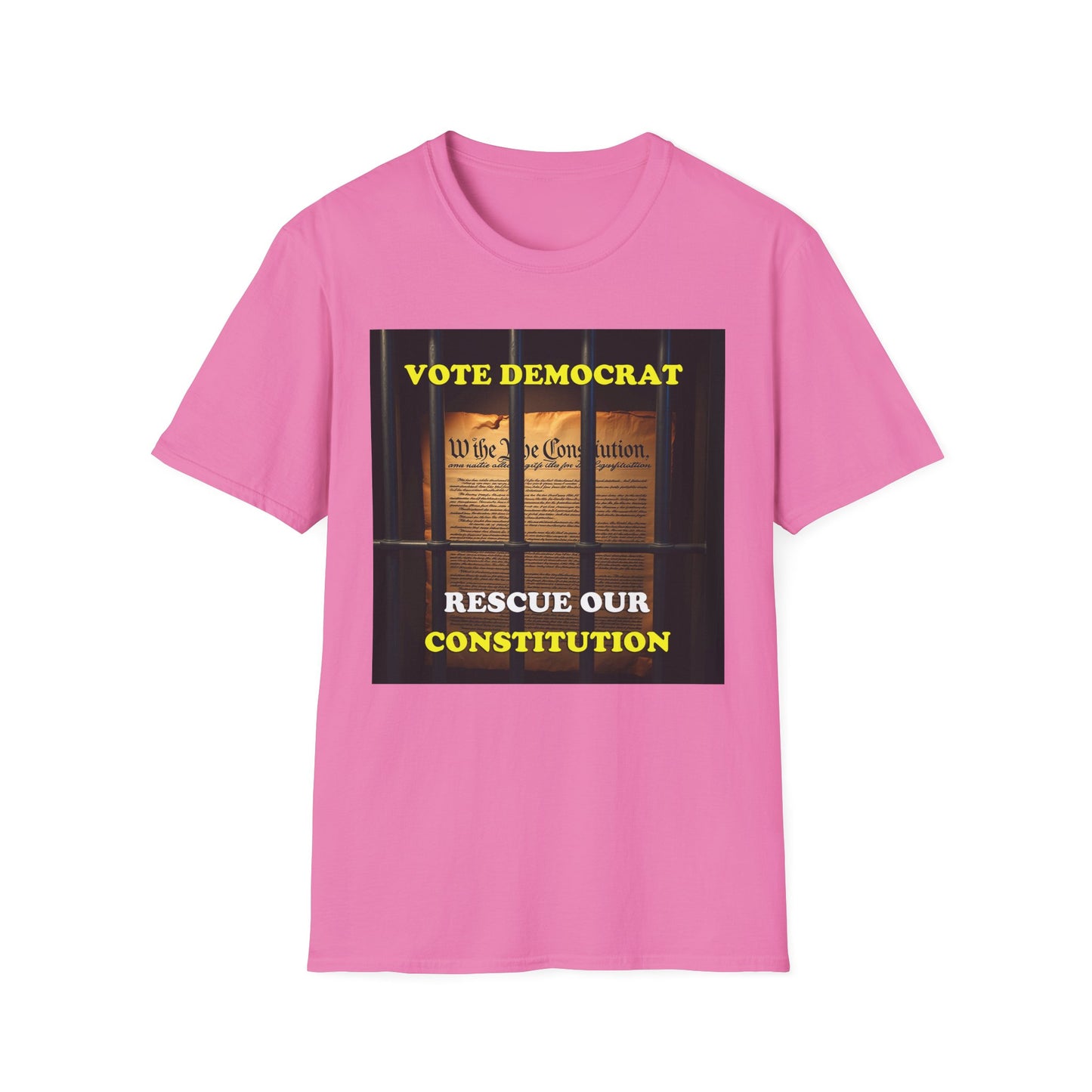 Vote Democrat T-Shirt | Rescue Our Constitution & Patriotism | Unisex Political Activism Tee