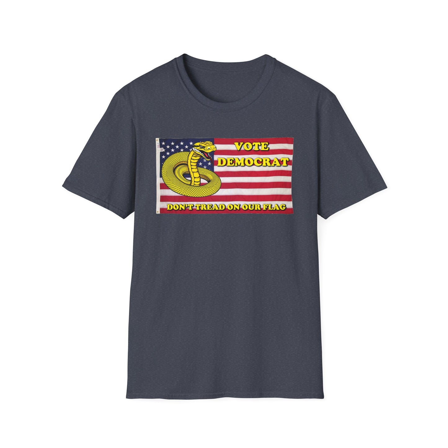 Vote Democrat Don'tTreadonOurFlag Unisex Softstyle T-Shirt