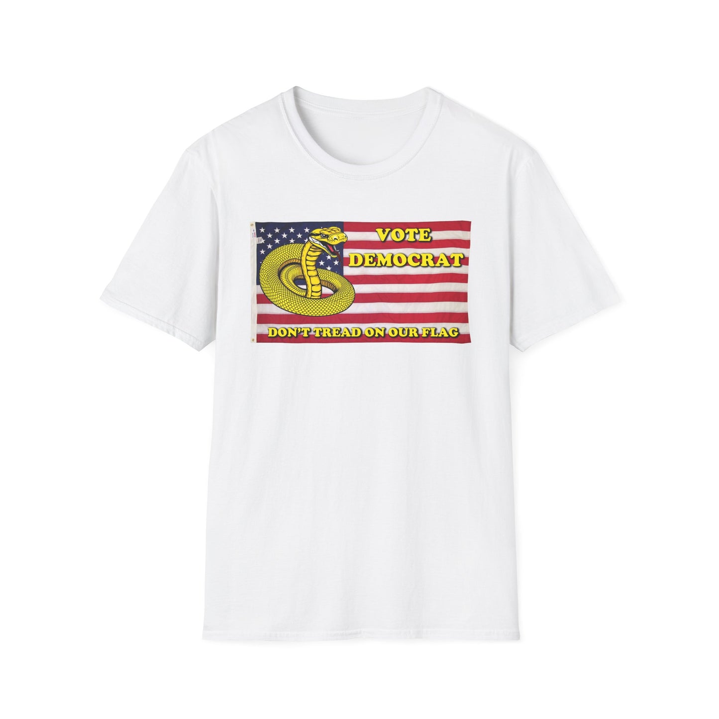 Vote Democrat Don'tTreadonOurFlag Unisex Softstyle T-Shirt