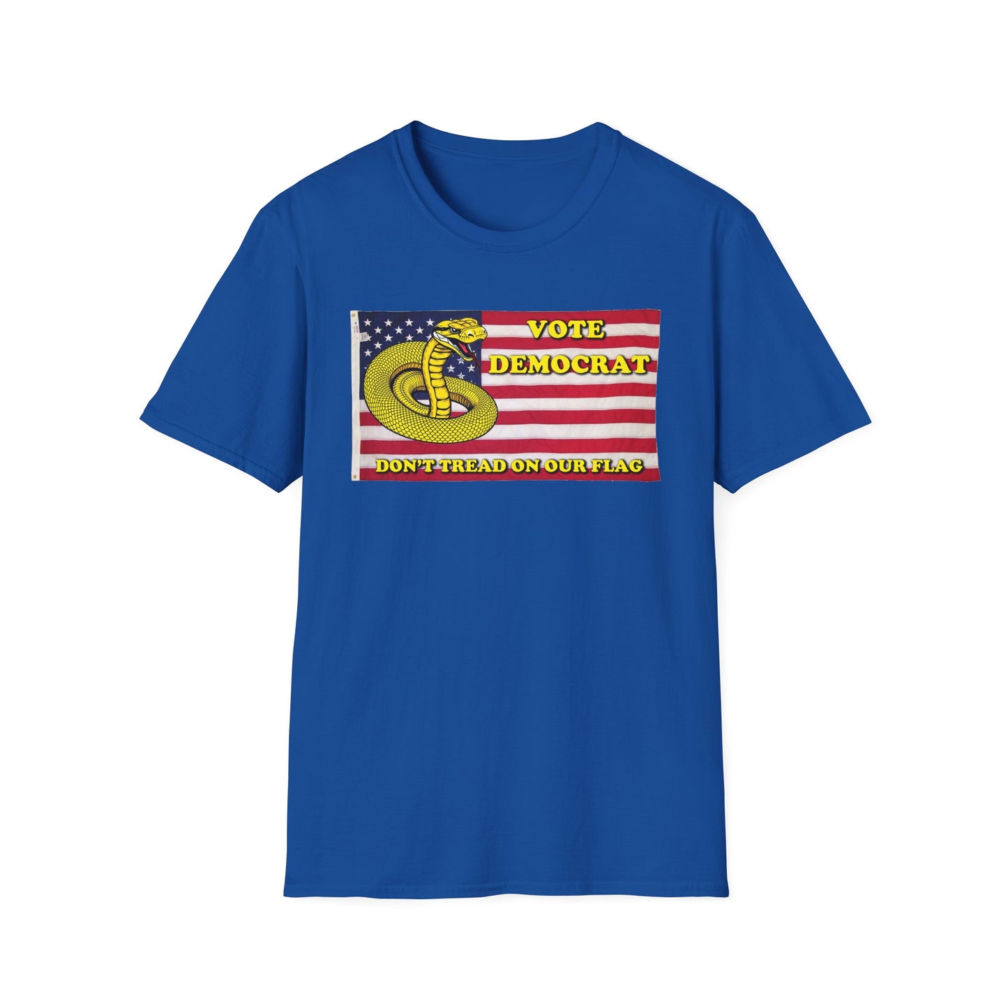 Vote Democrat Don'tTreadonOurFlag Unisex Softstyle T-Shirt